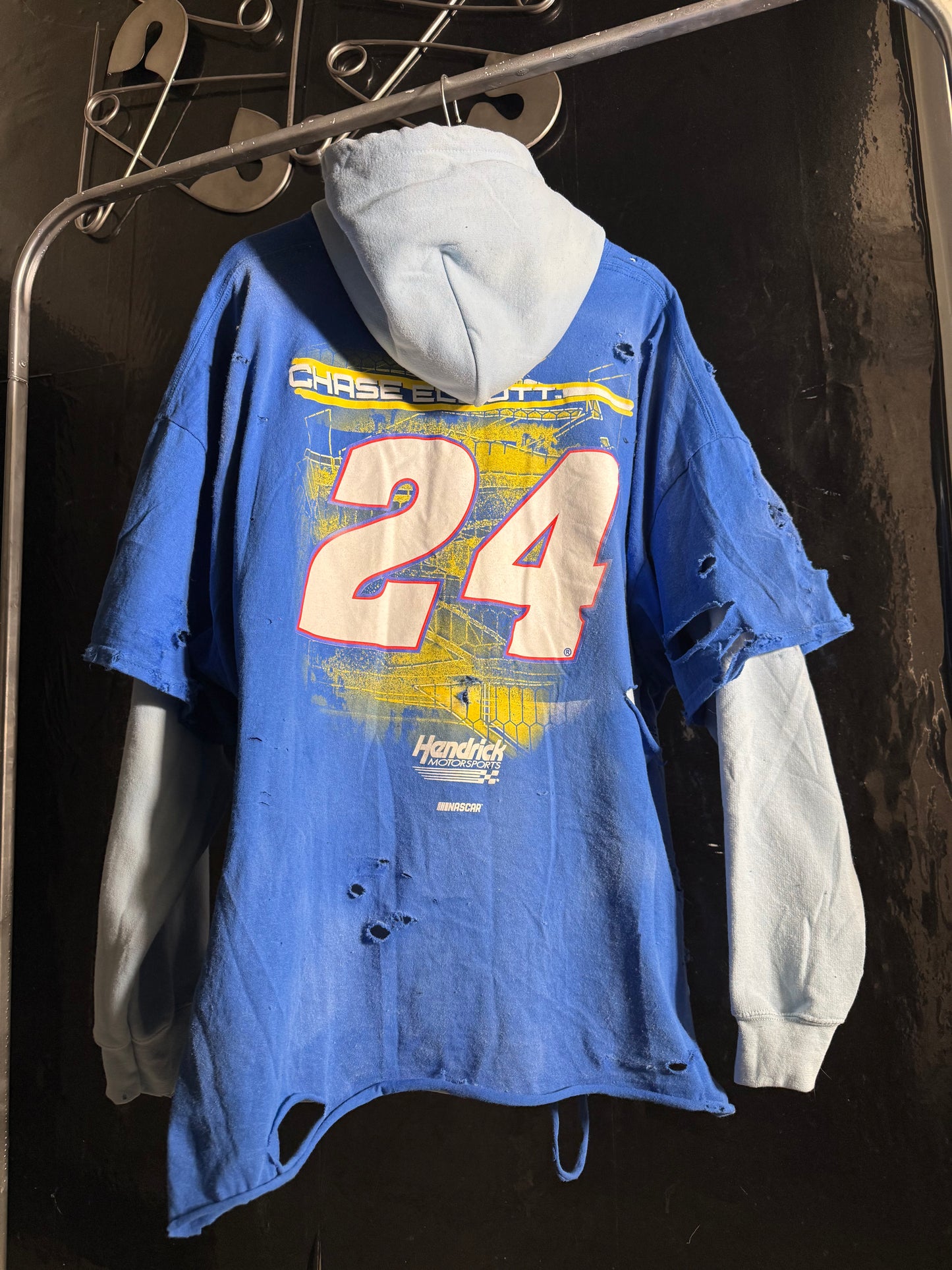 Hendrick Motorsports Chase Elliott #24 Distressed Blue Hoodie NASCAR