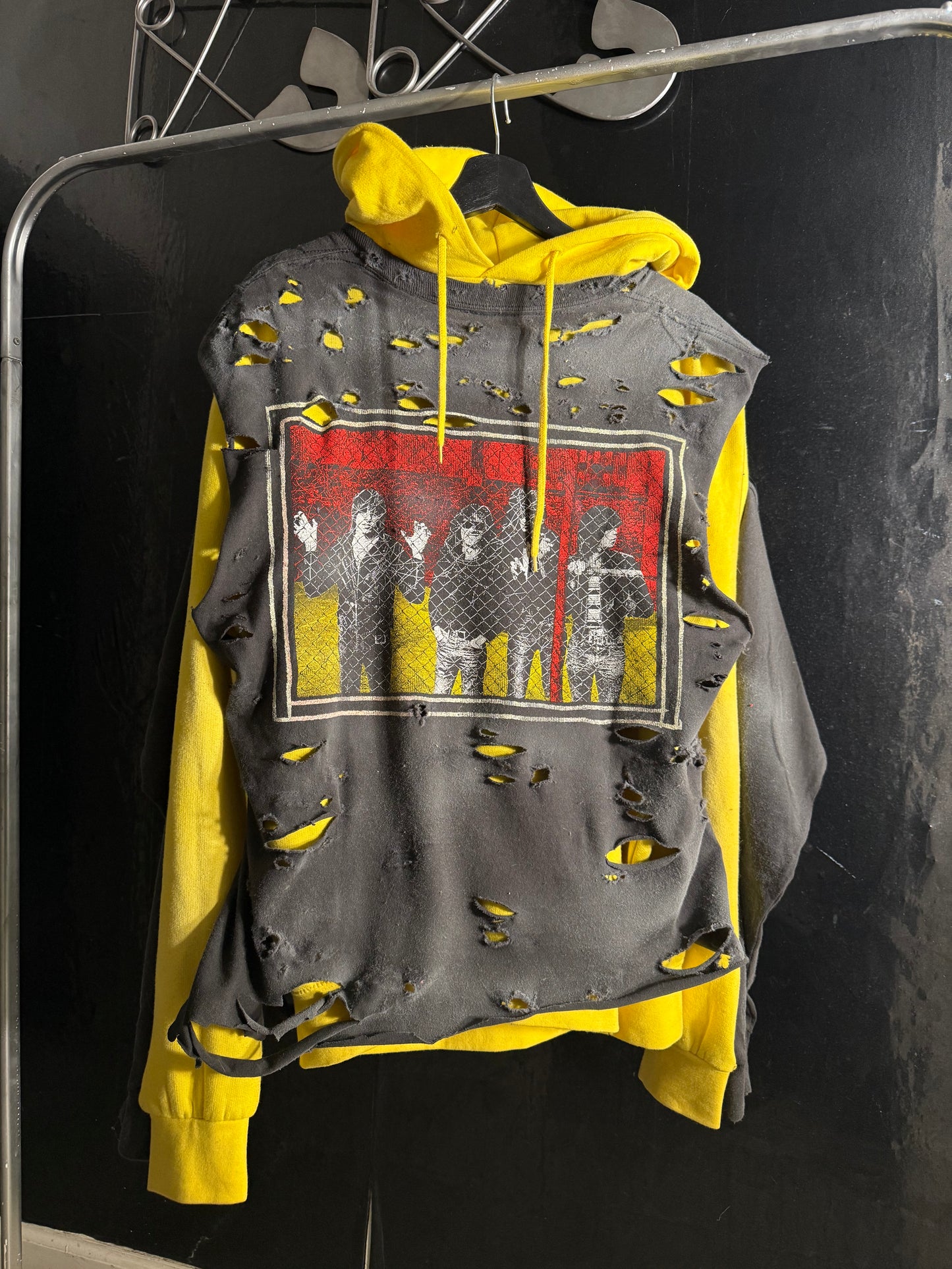 RAMONES reworked 2 way hoodie !