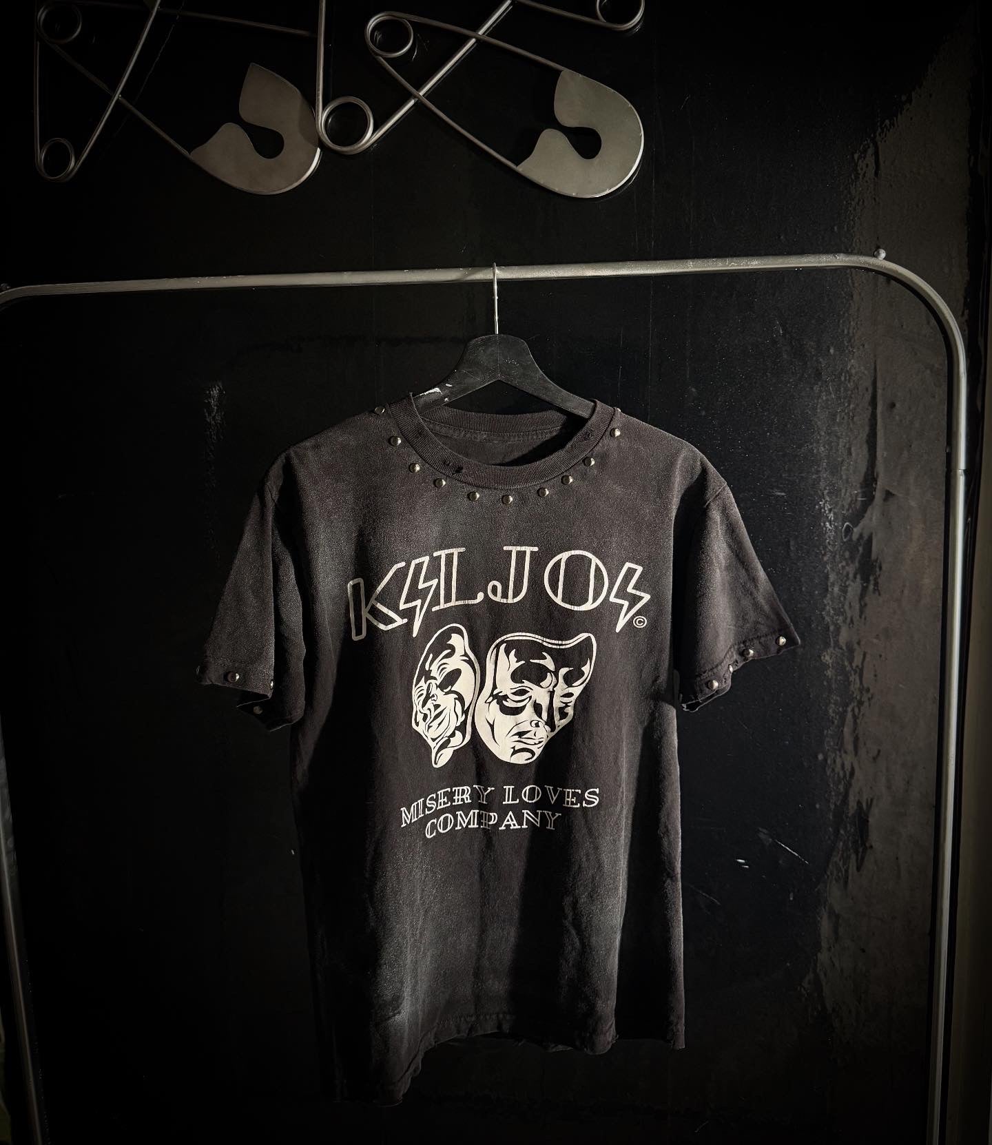 KilJoy Black Studded Tee