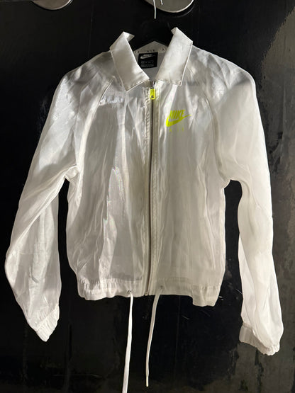 The Nike Air Women's XS White Cropped Track Jacket