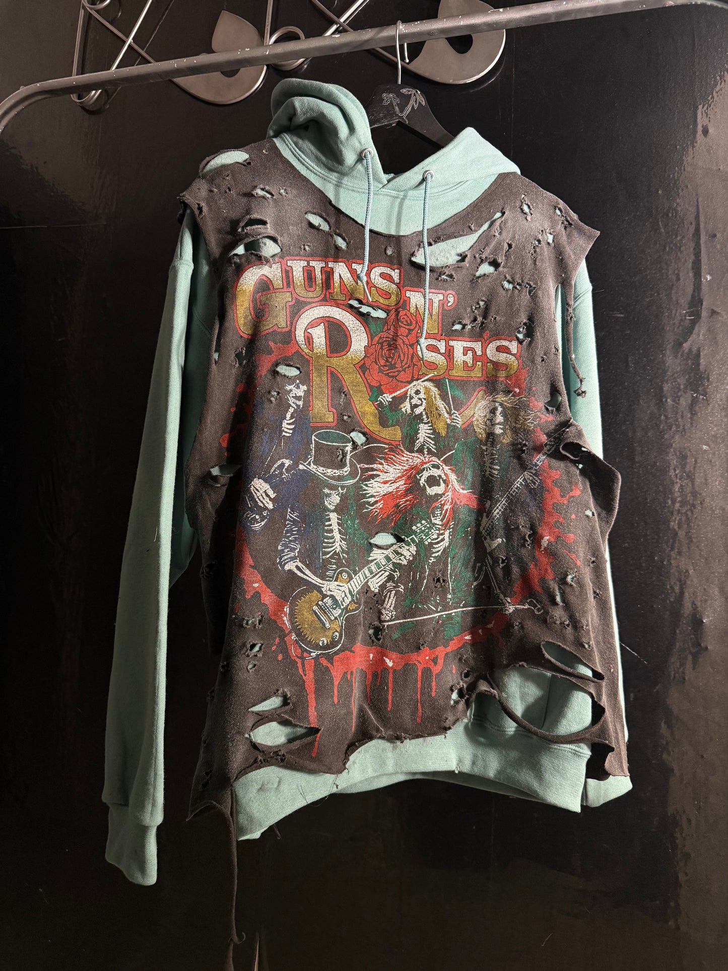 Guns&Roses Distressed Tank Hoodie