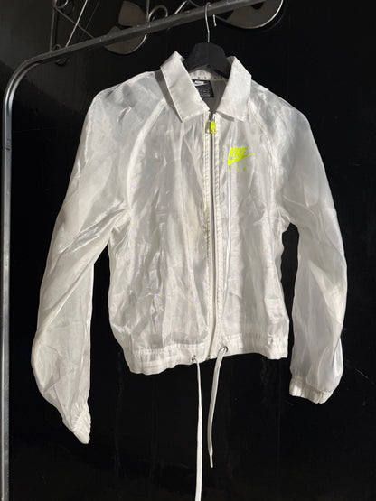 The Nike Air Women's XS White Cropped Track Jacket