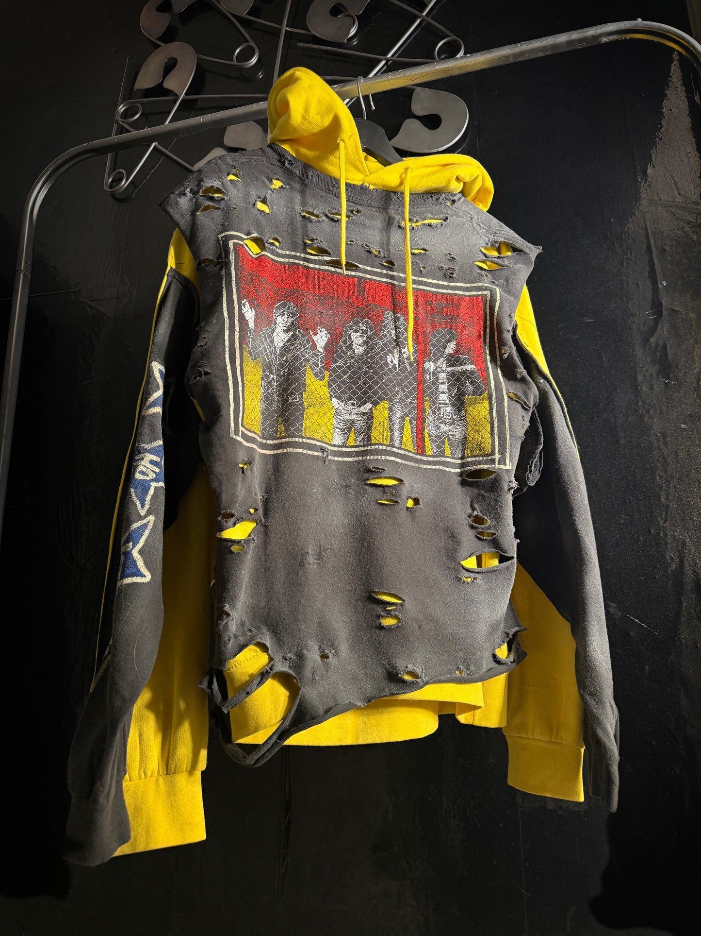 RAMONES reworked 2 way hoodie !