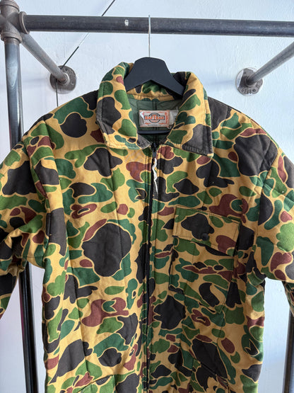 SafTbak Men's L Woodland Camo Thermal Insulated  Hunting Coveralls Overalls