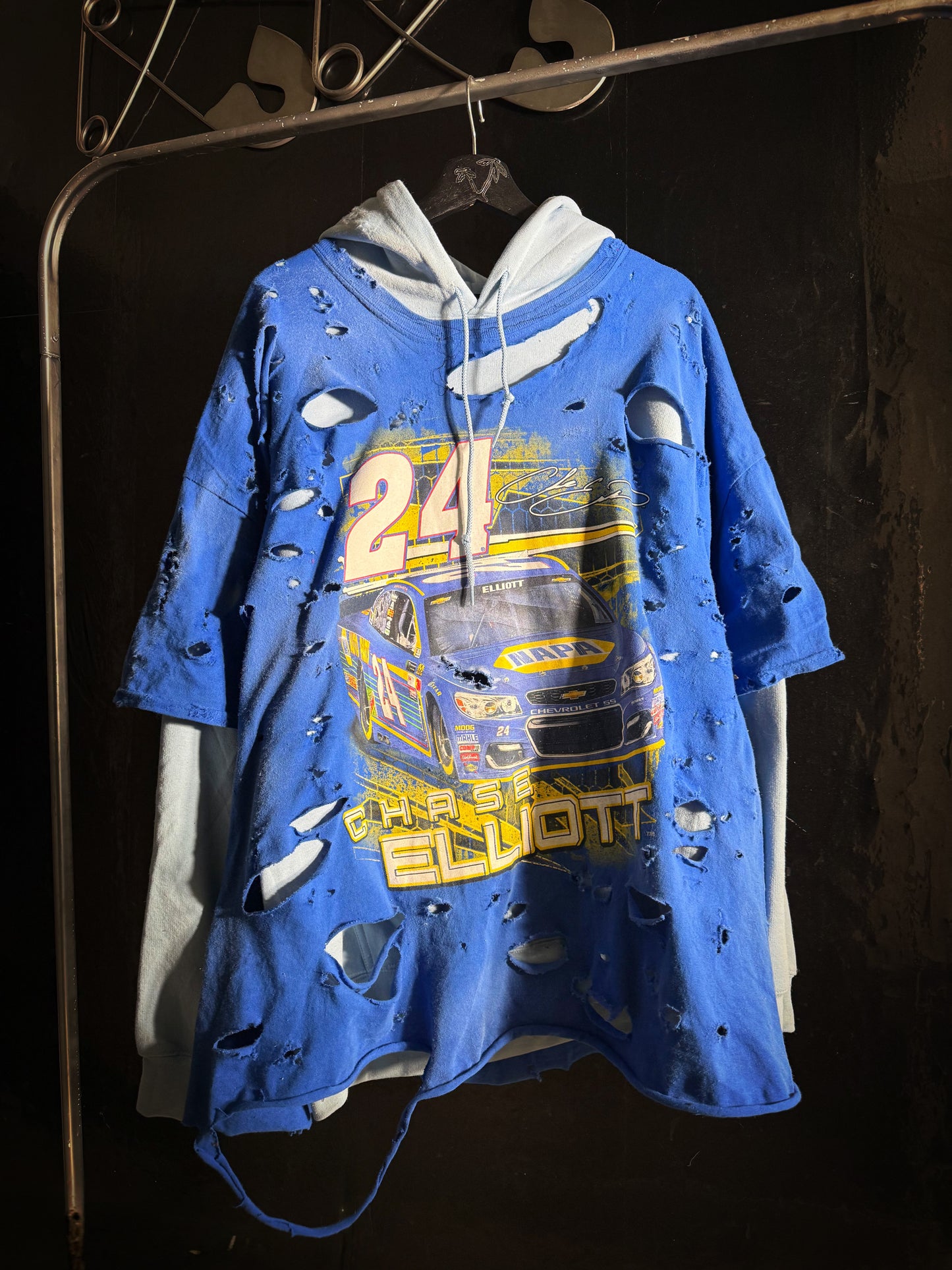 Hendrick Motorsports Chase Elliott #24 Distressed Blue Hoodie NASCAR