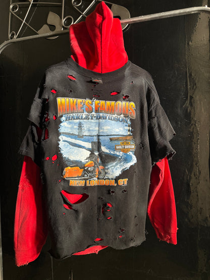 The Harley-Davidson Distressed Fire Hoodie 🔥
