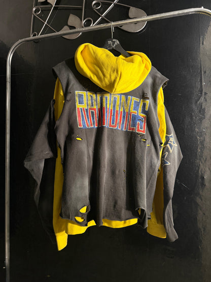 RAMONES reworked 2 way hoodie !