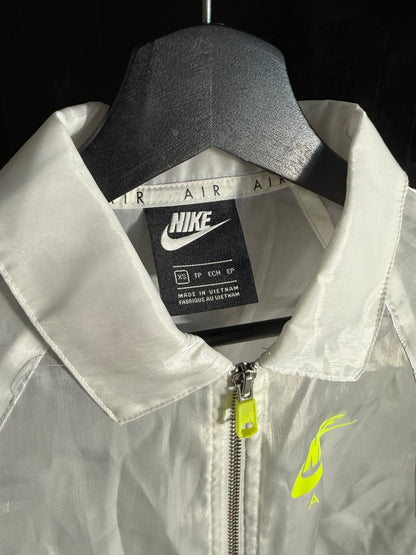 The Nike Air Women's XS White Cropped Track Jacket