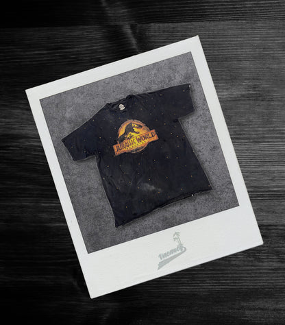 Jurassic World Vintage Tee with Gold Diamonds