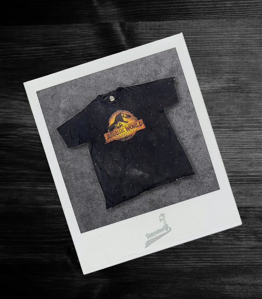 Jurassic World Vintage Tee with Gold Diamonds