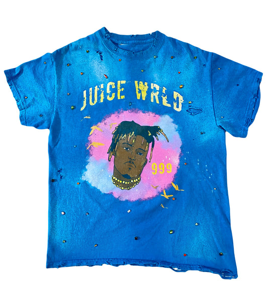 Juice WLRD Vintage Tee with Multi-color Set Diamonds